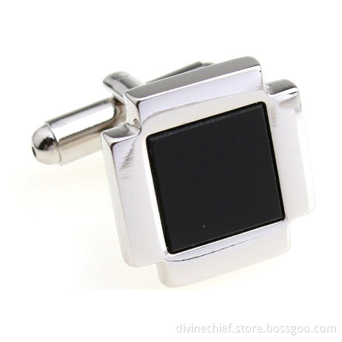 Wholesale Black Paint Mens Cufflinks For Man's Suit Shirt